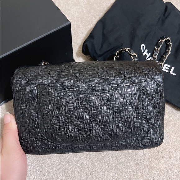 Authentic Chanel Classic Mini Rectangle Caviar - Picture 9 of 10